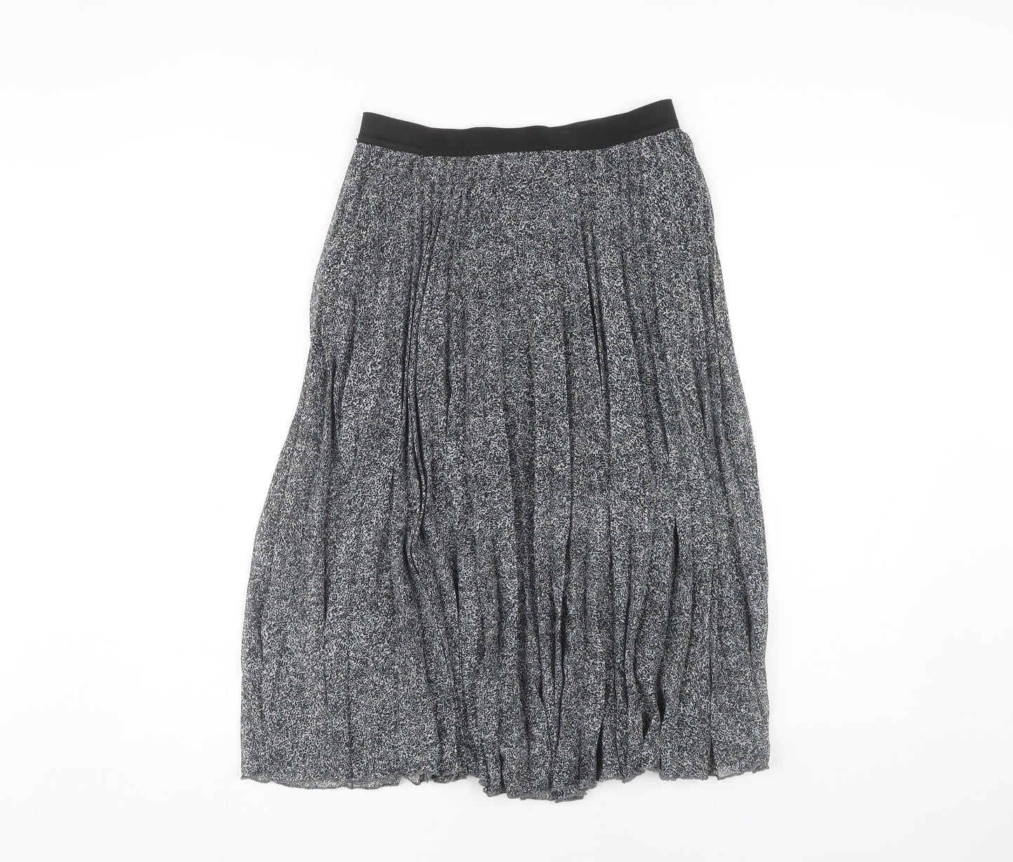 Miss Selfridge Women's Black Midi Pleated Skirt Size 10