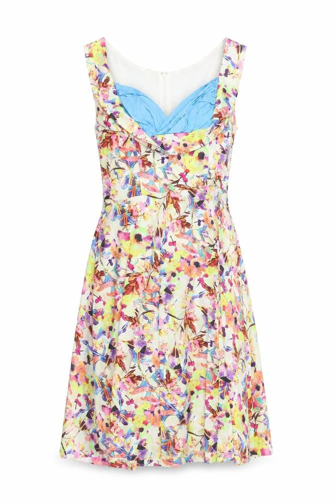 Lindy Bop Women's Multicoloured Floral Fit & Flare Dress, Size 14