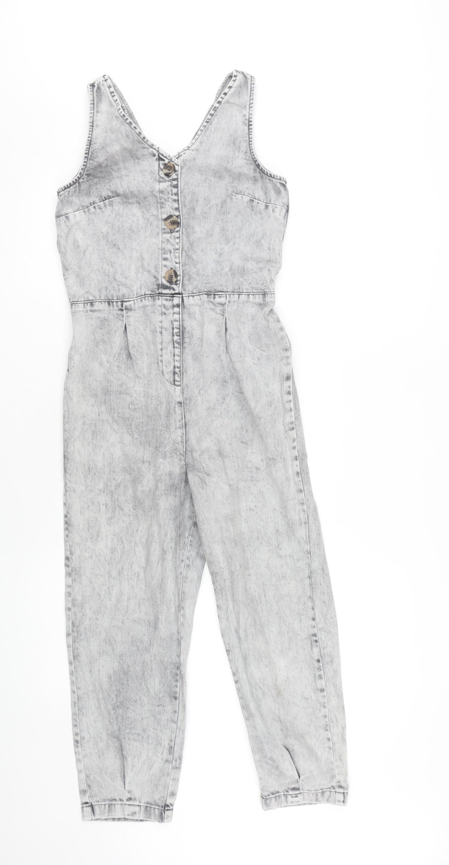 Next Grey Denim Jumpsuit for Girls Age 11 - Stylish & Casual