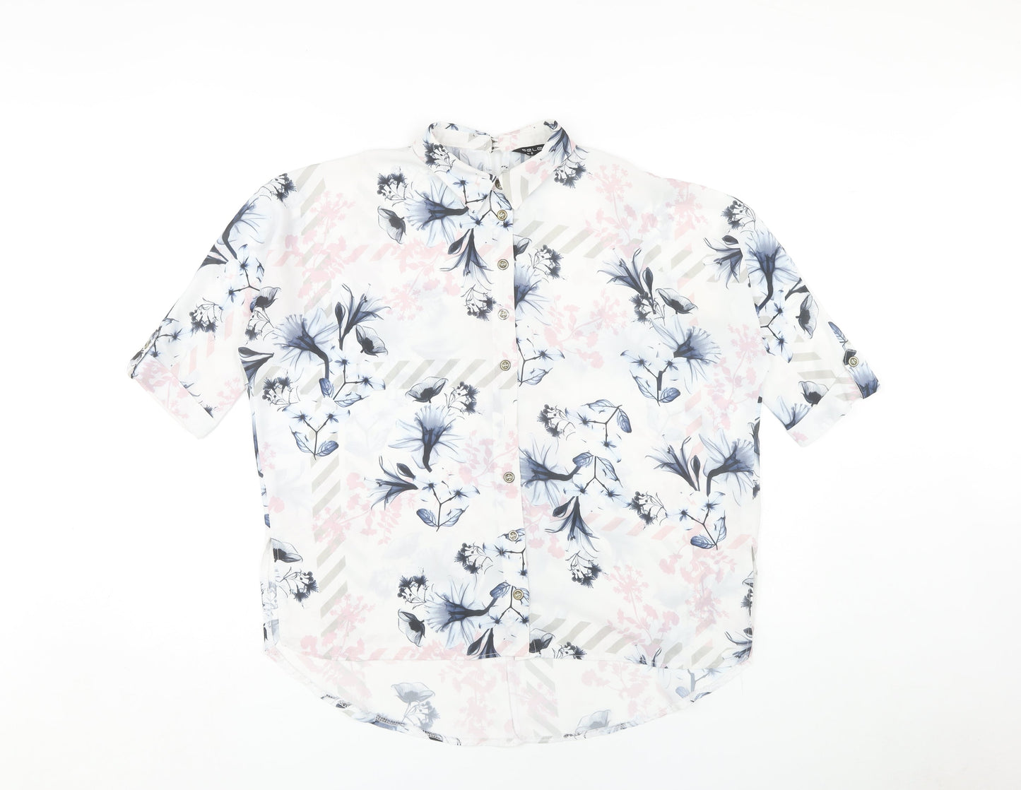 Womens UK Size 6 Select Multicoloured Basic Button-Up