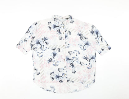 Womens UK Size 6 Select Multicoloured Basic Button-Up