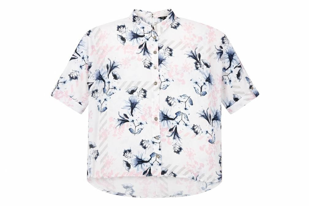 Womens UK Size 6 Select Multicoloured Basic Button-Up