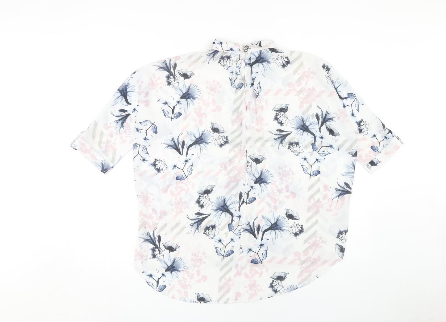 Womens UK Size 6 Select Multicoloured Basic Button-Up