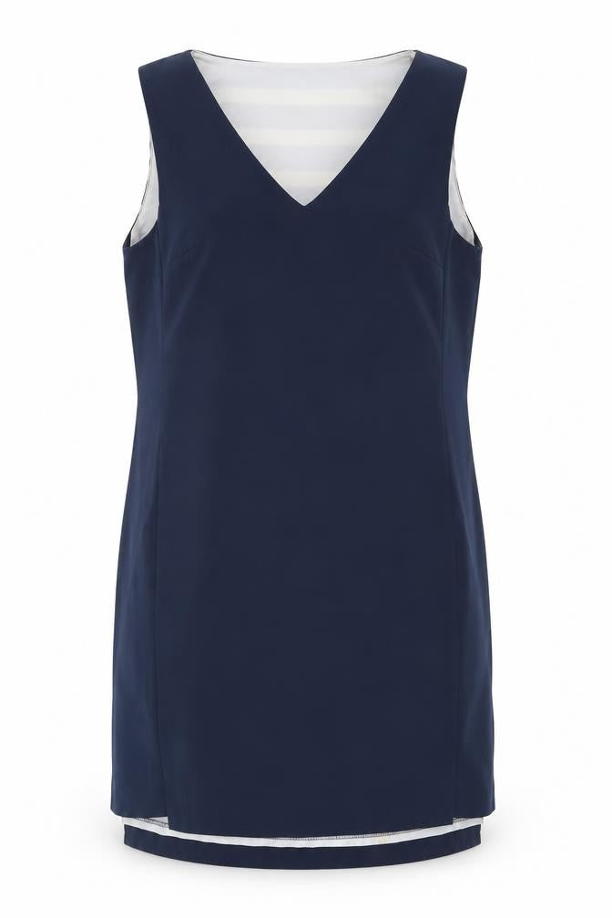 Vero Moda Women's Blue Striped Sheath Dress Size L