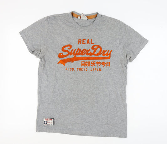 Superdry Men's Grey Graphic Print T-Shirt M