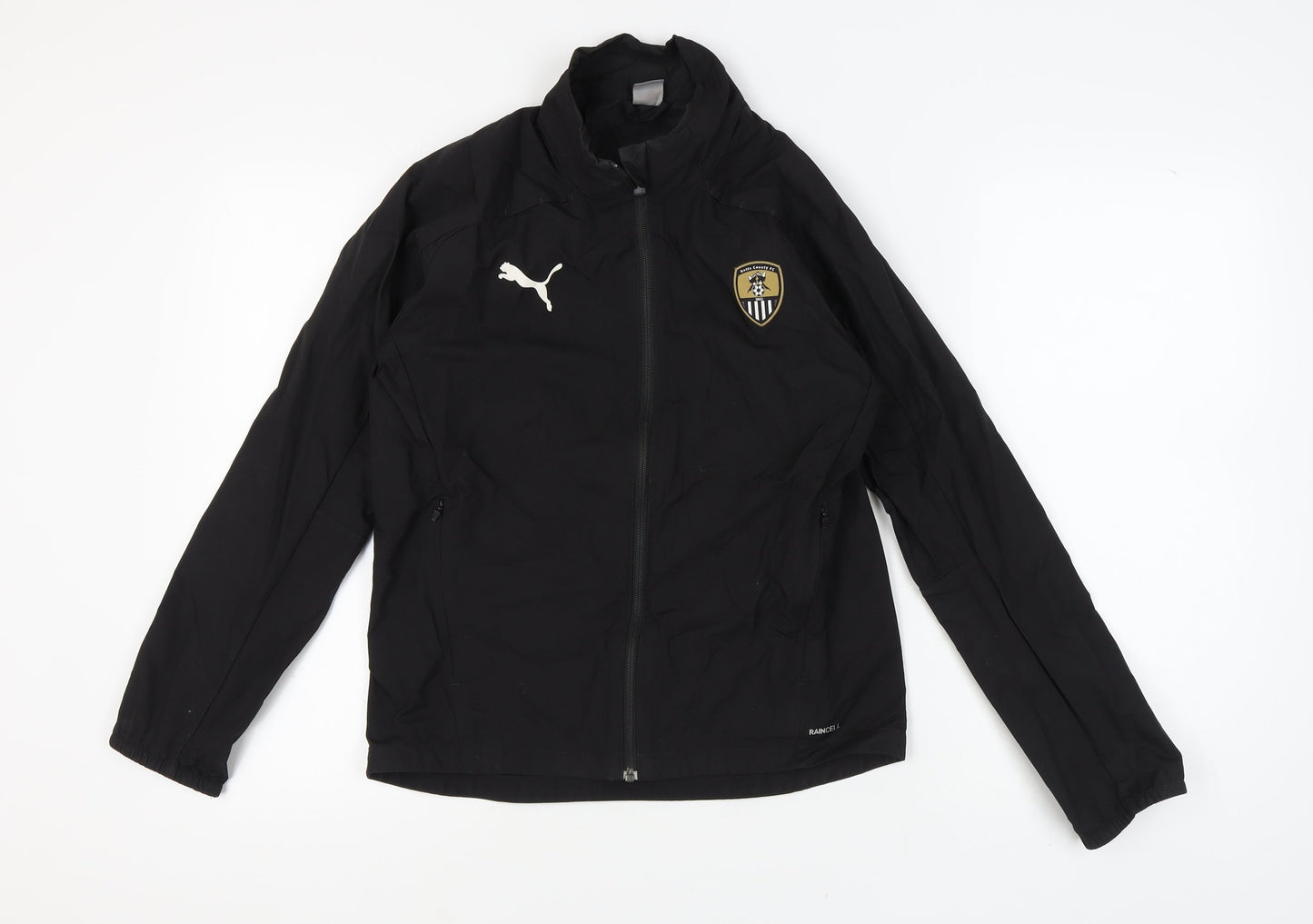 Puma Boys Black Track Jacket Size 14