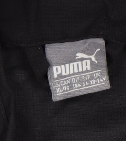 Puma Boys Black Track Jacket Size 14