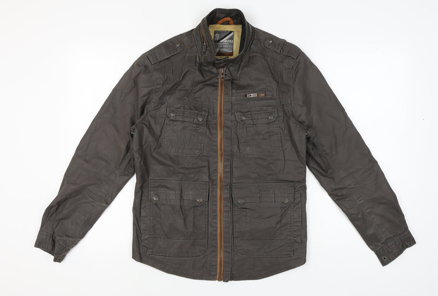 Mens UK Size S F.F.P. Brown Military Jacket