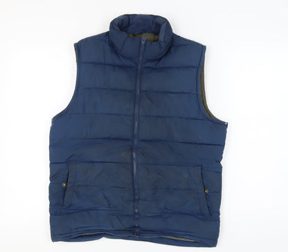 Mens UK Size S Gap Blue Puffer Jacket