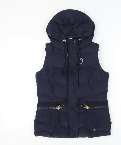 Womens UK Size 8 Joules Navy Puffer Jacket