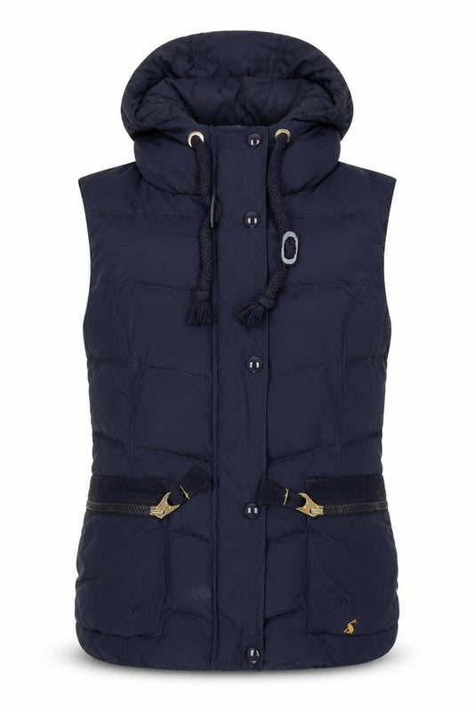 Womens UK Size 8 Joules Navy Puffer Jacket