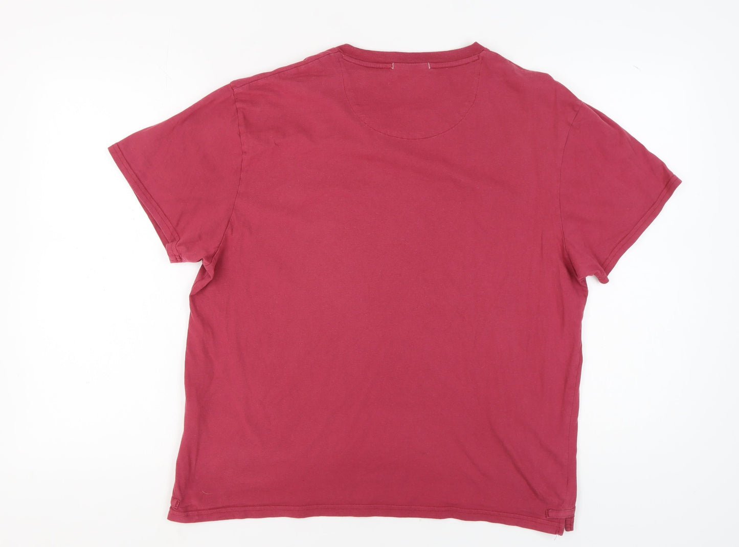 Unisex Adults UK Size 2XL DKNY Red Basic T-Shirt