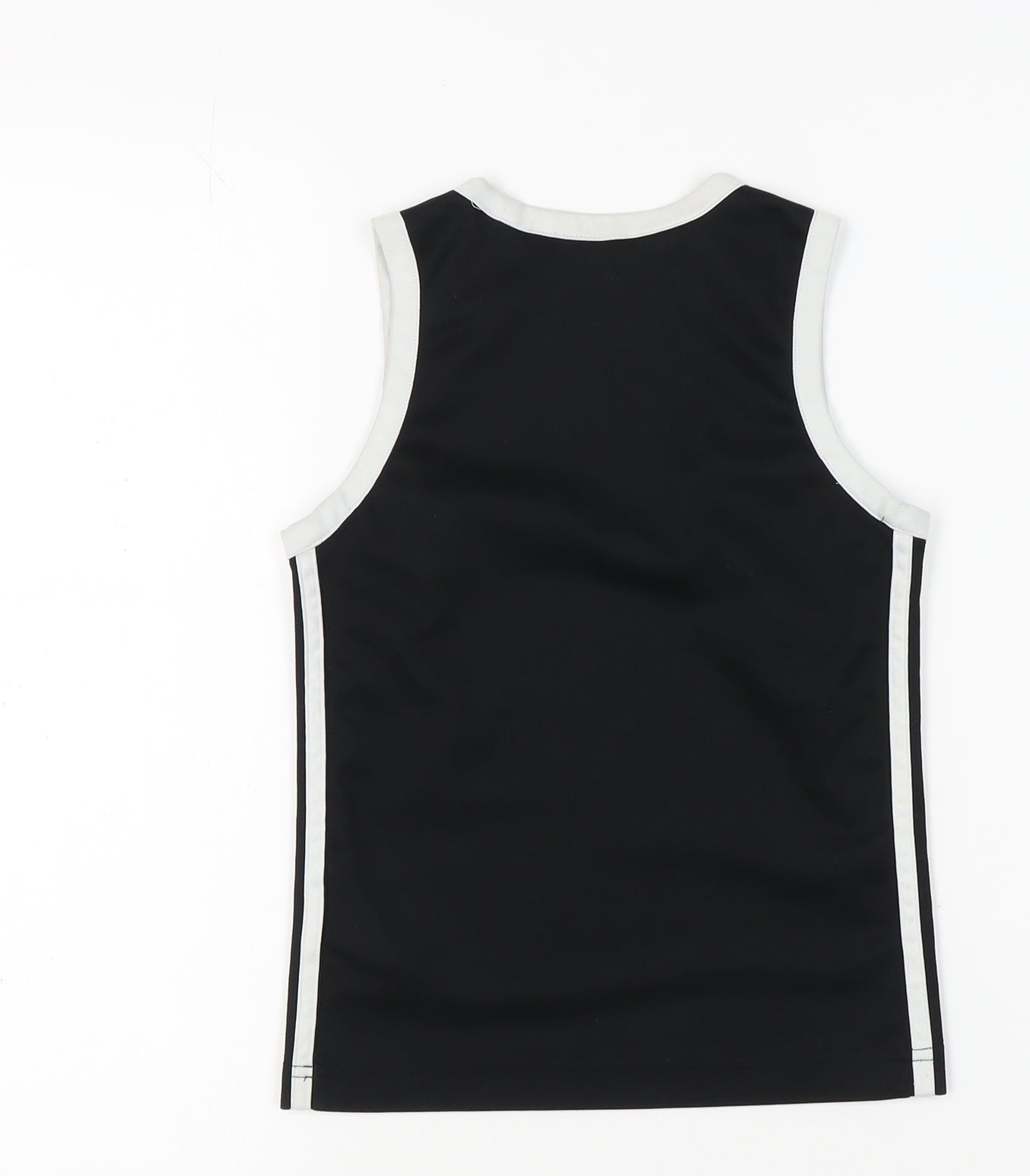 Adidas Girls' Black Sleeveless Jersey Tank 7-8 Years