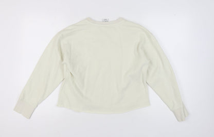 Nike Girls Ivory XL Pullover Sweatshirt Long Sleeve Casual