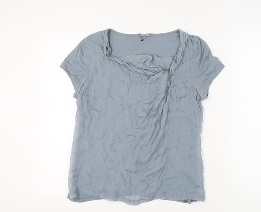 Womens UK Size L Jigsaw Blue Basic T-Shirt