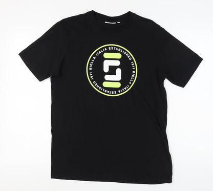 Mens UK Size M FILA Black  T-Shirt