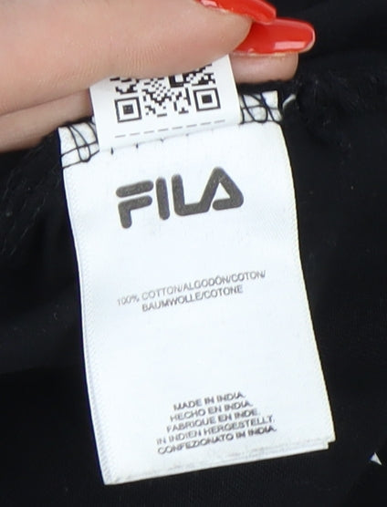 Mens UK Size M FILA Black  T-Shirt