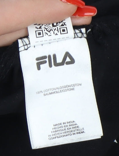 Mens UK Size M FILA Black  T-Shirt