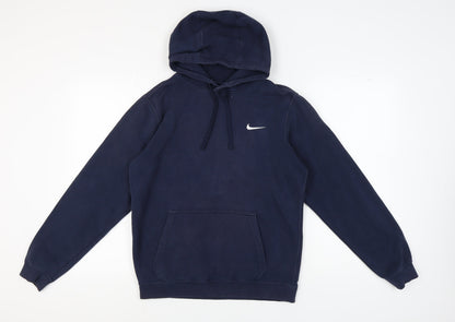 Mens UK Size S Nike Blue Pullover Hoodie