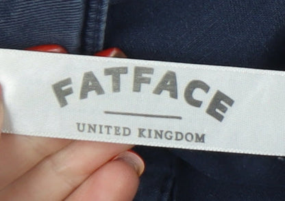 Womens UK Size 12 FatFace Regular Fit Chino Blue Trousers