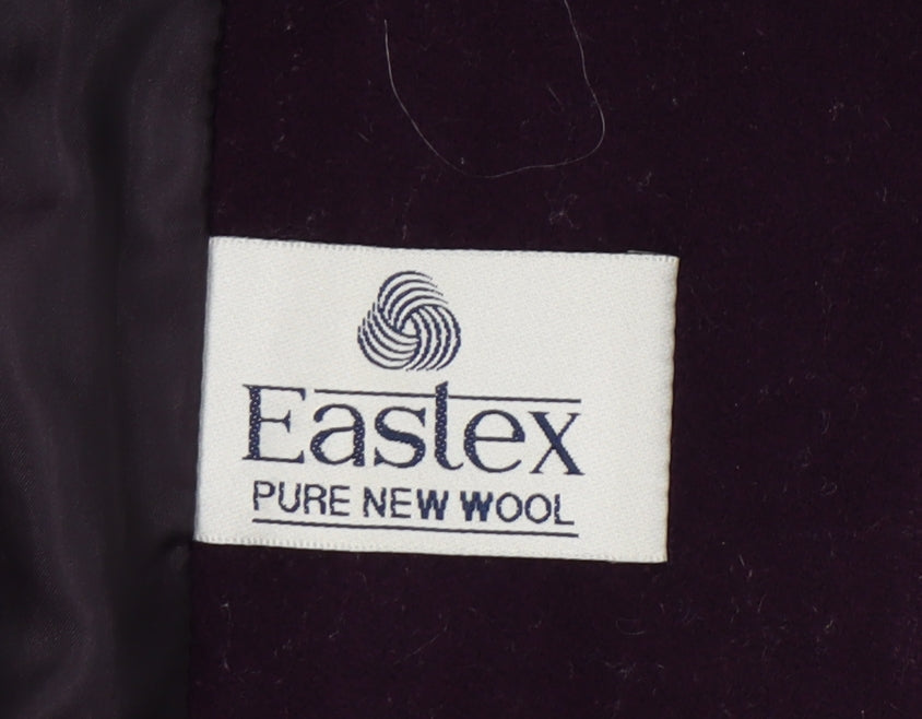 Eastex Women's Purple Wool Mid-Length Coat Size 16