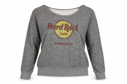 Womens UK Size S Hard Rock Cafe Grey Pullover Sweatshirt