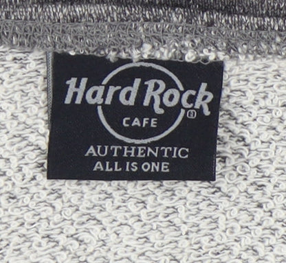 Womens UK Size S Hard Rock Cafe Grey Pullover Sweatshirt