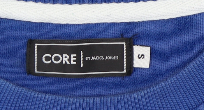 Mens UK Size S JACK & JONES Blue Pullover Sweatshirt