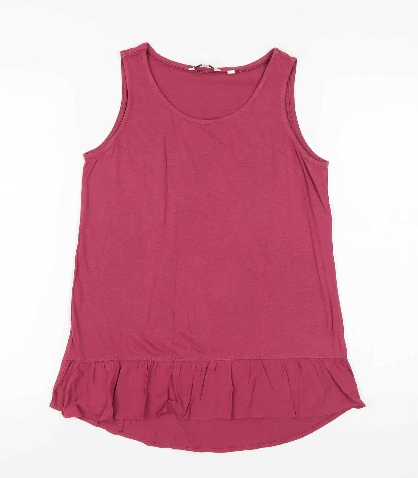 Fatface Women's Pink Tank Top, Size 8, Round Neck