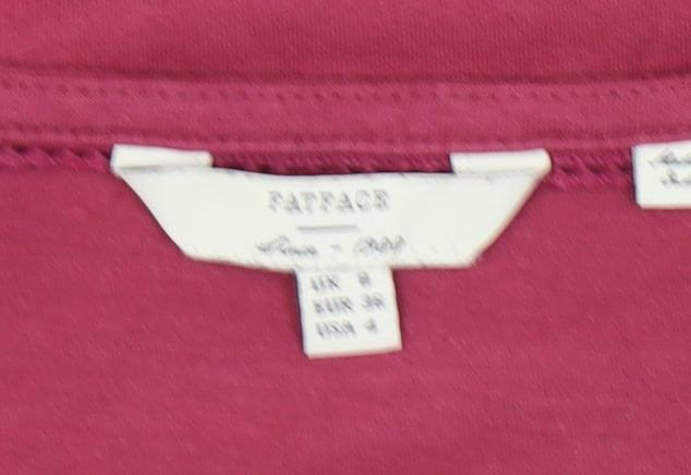 Fatface Women's Pink Tank Top, Size 8, Round Neck