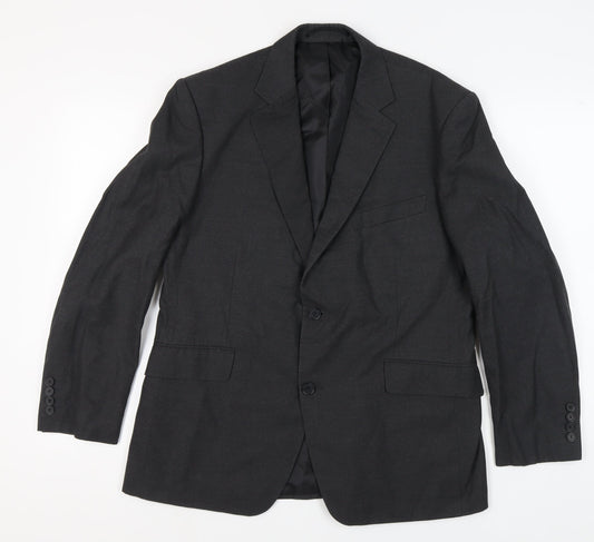 Mens UK Size 42 Dehavilland Regular Grey Suit Jacket