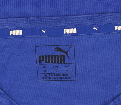 Puma Men's Blue XL Graphic Print T-Shirt