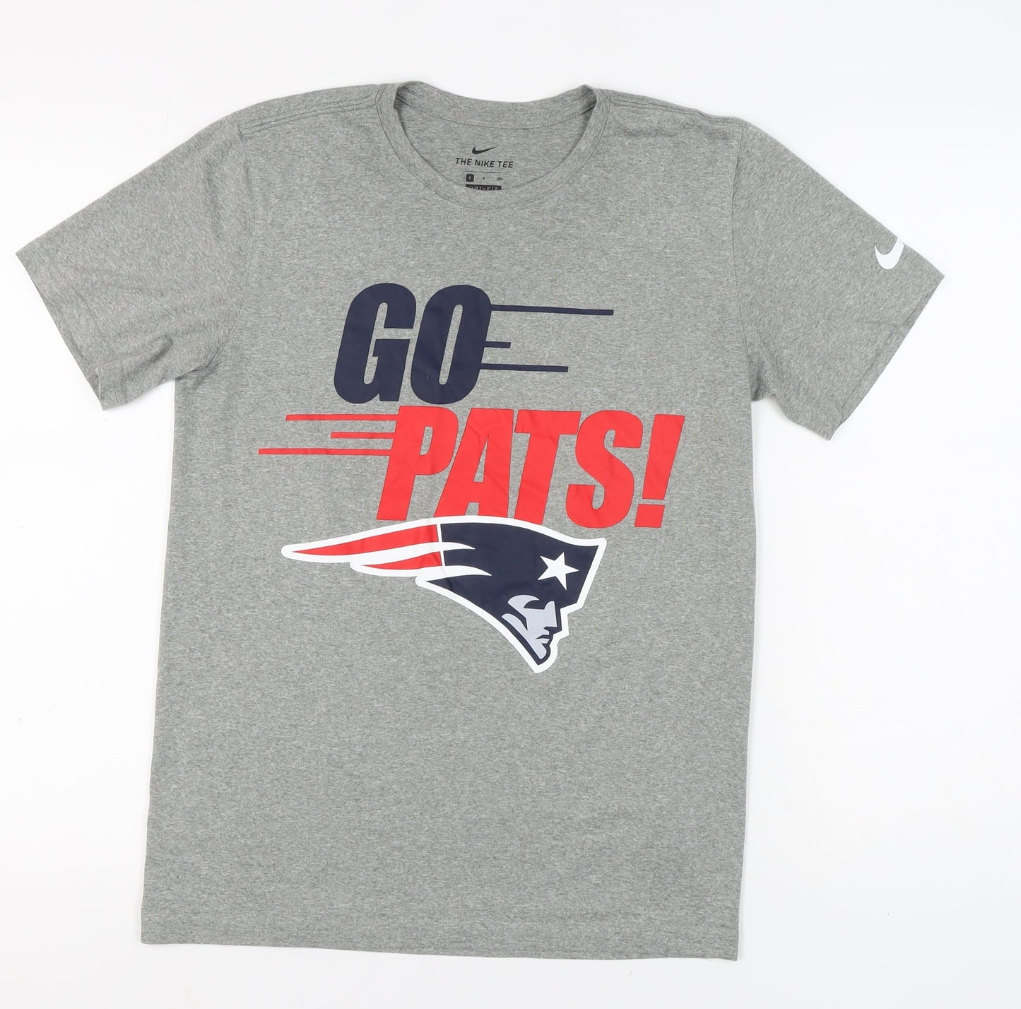 Nike Men’s Grey Graphic Print T-Shirt - Size S