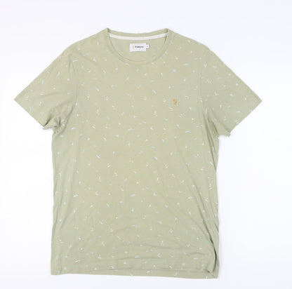 Mens UK Size M Farah Green  T-Shirt