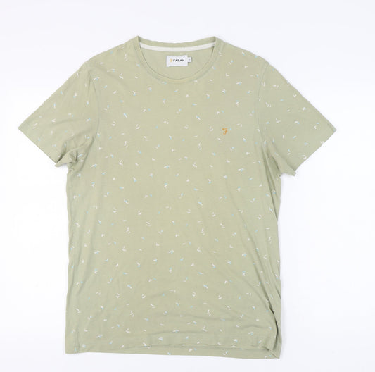 Mens UK Size M Farah Green  T-Shirt