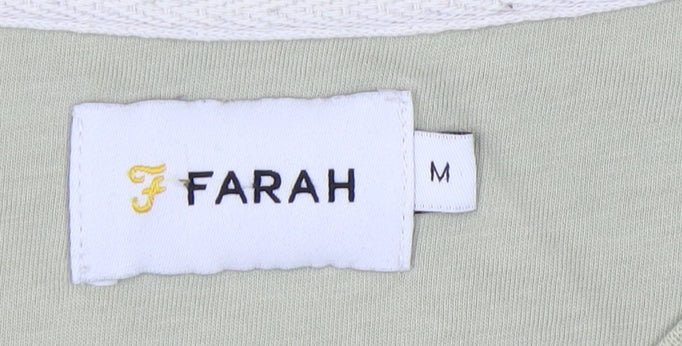Mens UK Size M Farah Green  T-Shirt