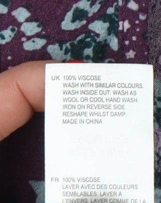 Womens UK Size 10 White Stuff Purple Basic Blouse