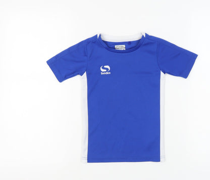 Sondico Boys' Blue Football T-Shirt, 3-4 Years, Sports Activewear