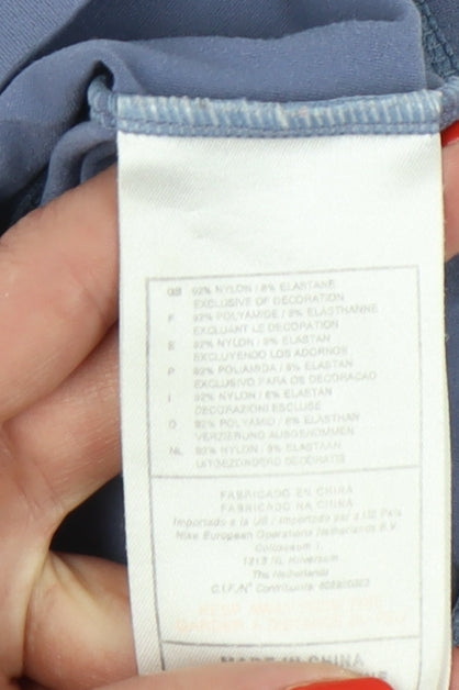 Nike Women's Blue Sleeveless Athletic Crop Top