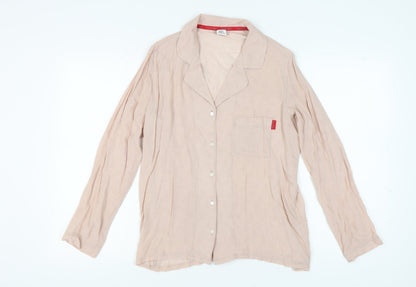 Calvin Klein Women's Beige Pyjama Shirt M