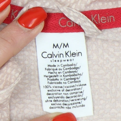 Calvin Klein Women's Beige Pyjama Shirt M