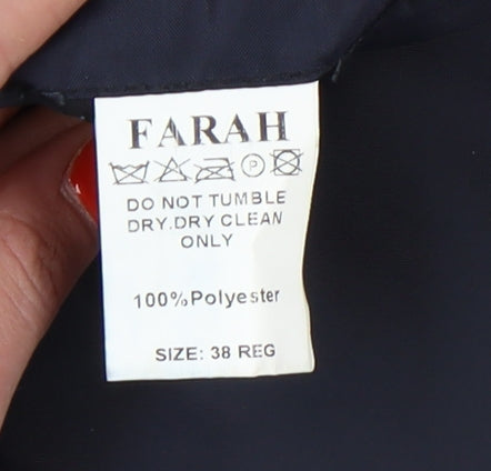 Mens UK Size 38 Farah Regular Blue Suit Jacket