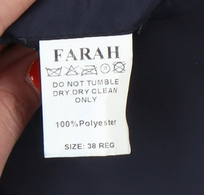 Mens UK Size 38 Farah Regular Blue Suit Jacket