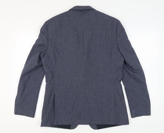 Mens UK Size 42 Ben Sherman Regular Blue Suit Jacket