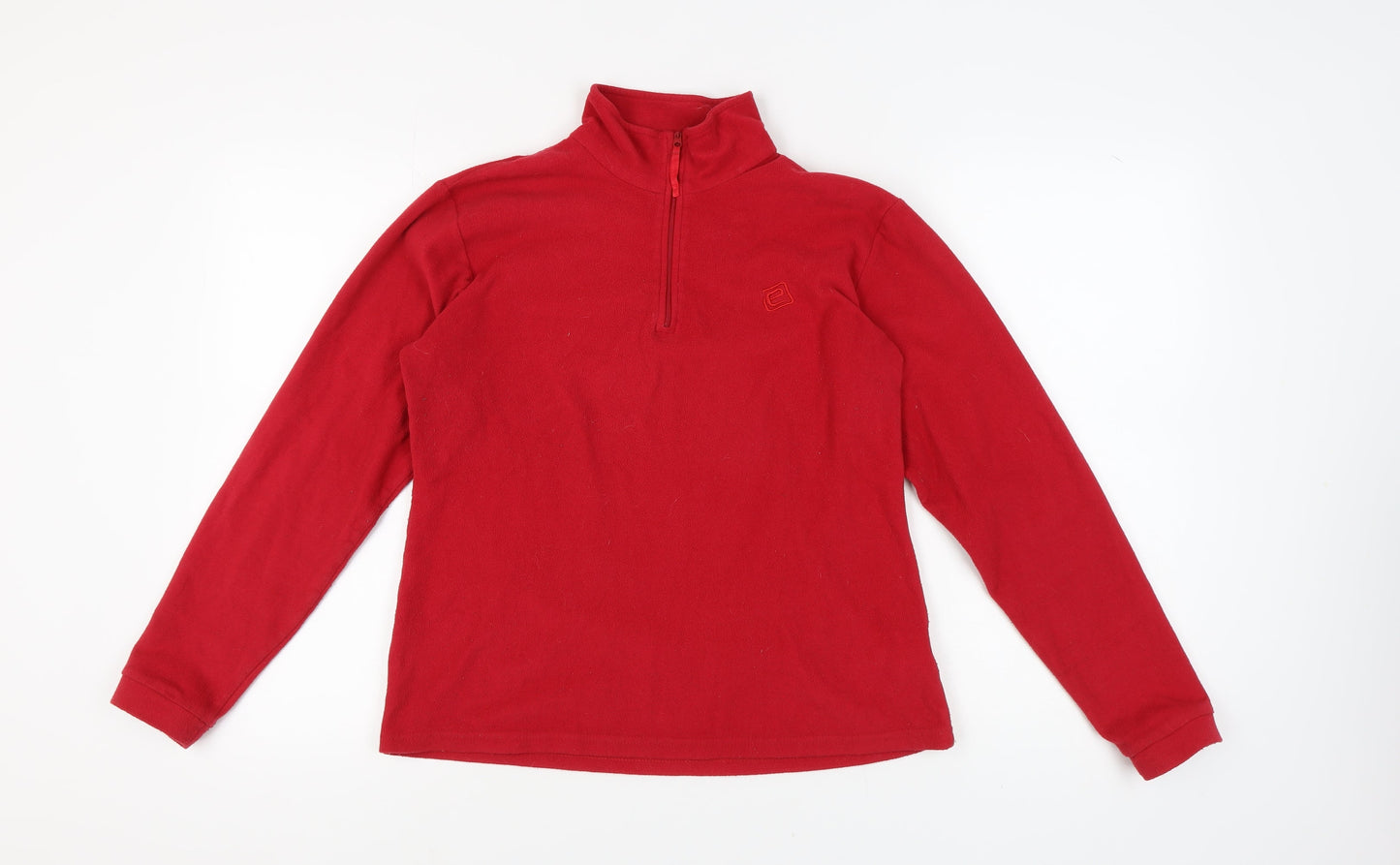Mountain Essentials Women's Red 1/2 Zip Fleece 14