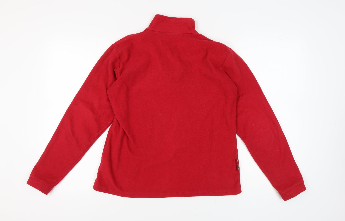 Mountain Essentials Women's Red 1/2 Zip Fleece 14