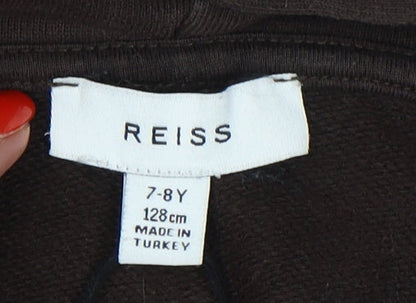 Reiss Girls Brown Pullover Hoodie 7-8 Years