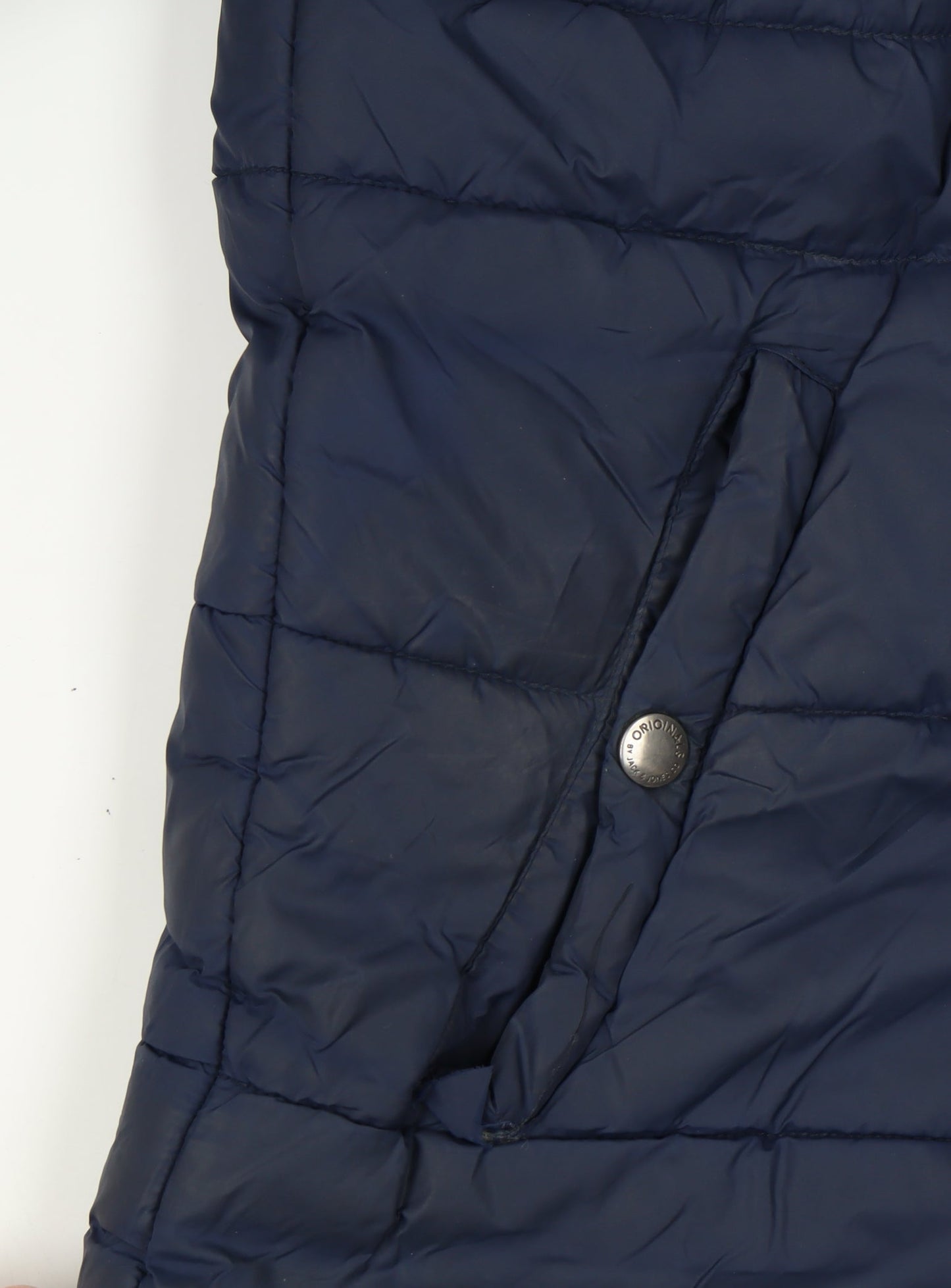 Mens UK Size M JACK & JONES Blue Puffer Jacket