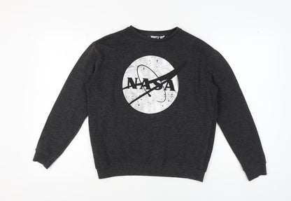 NASA Graphic Sweatshirt, Black, Size 10
