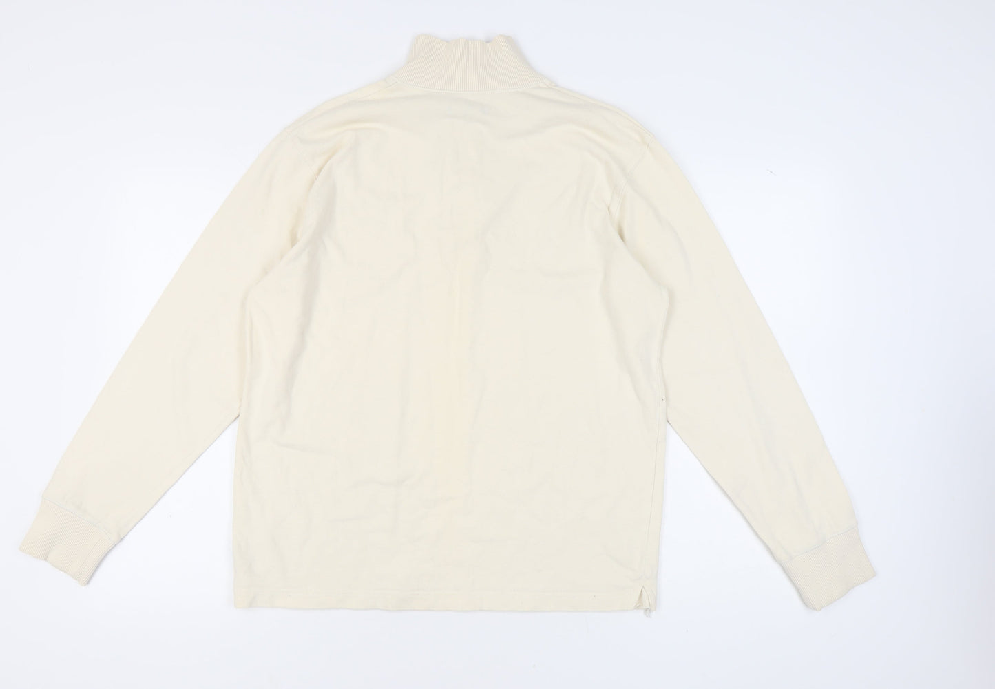 Sonneti Men's Beige Henley Long Sleeve Sweatshirt - Size L